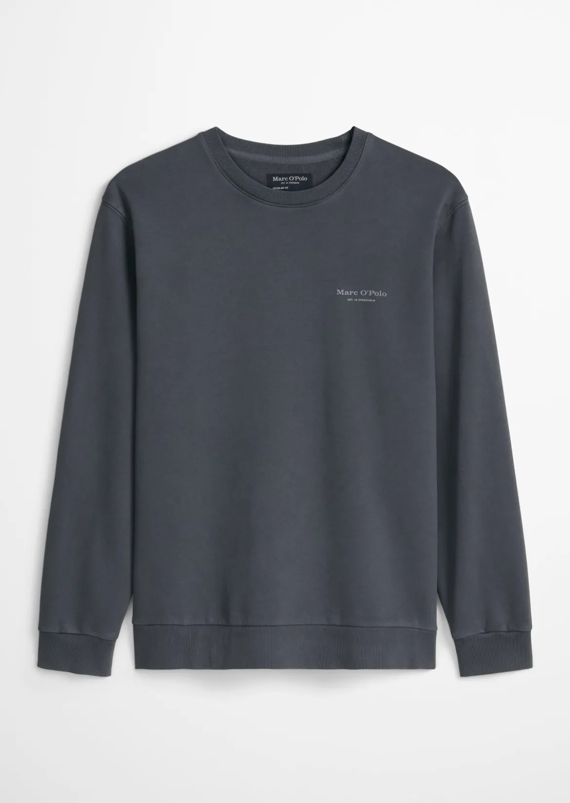 Sweatshirt regular garment-dyed mit Logoprint auf dem Rücken