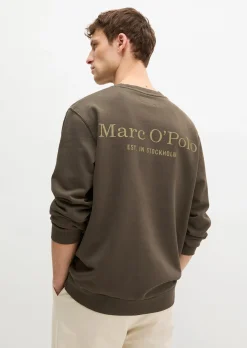 Sweatshirt regular garment-dyed mit Logoprint auf dem Rücken