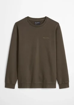 Sweatshirt regular garment-dyed mit Logoprint auf dem Rücken