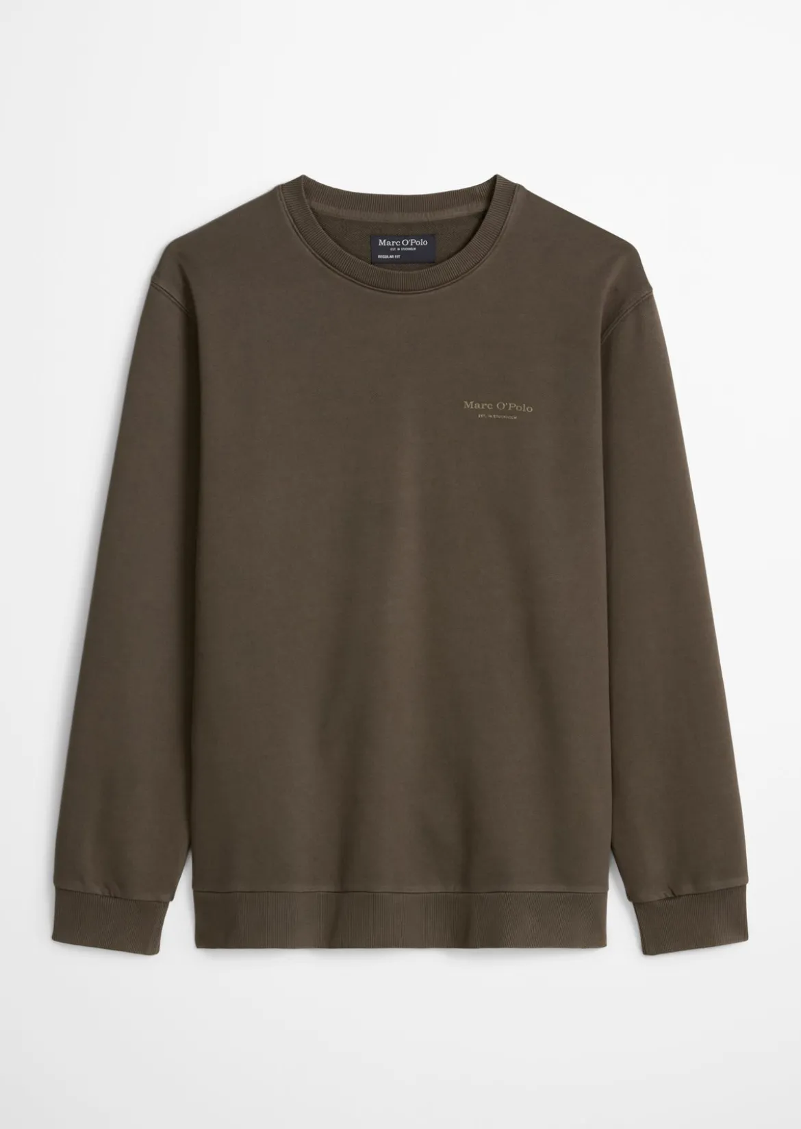 Sweatshirt regular garment-dyed mit Logoprint auf dem Rücken