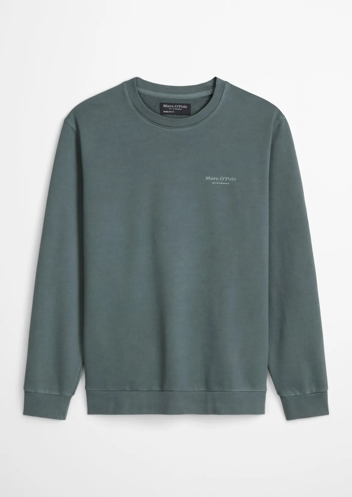 Sweatshirt regular garment-dyed mit Logoprint auf dem Rücken
