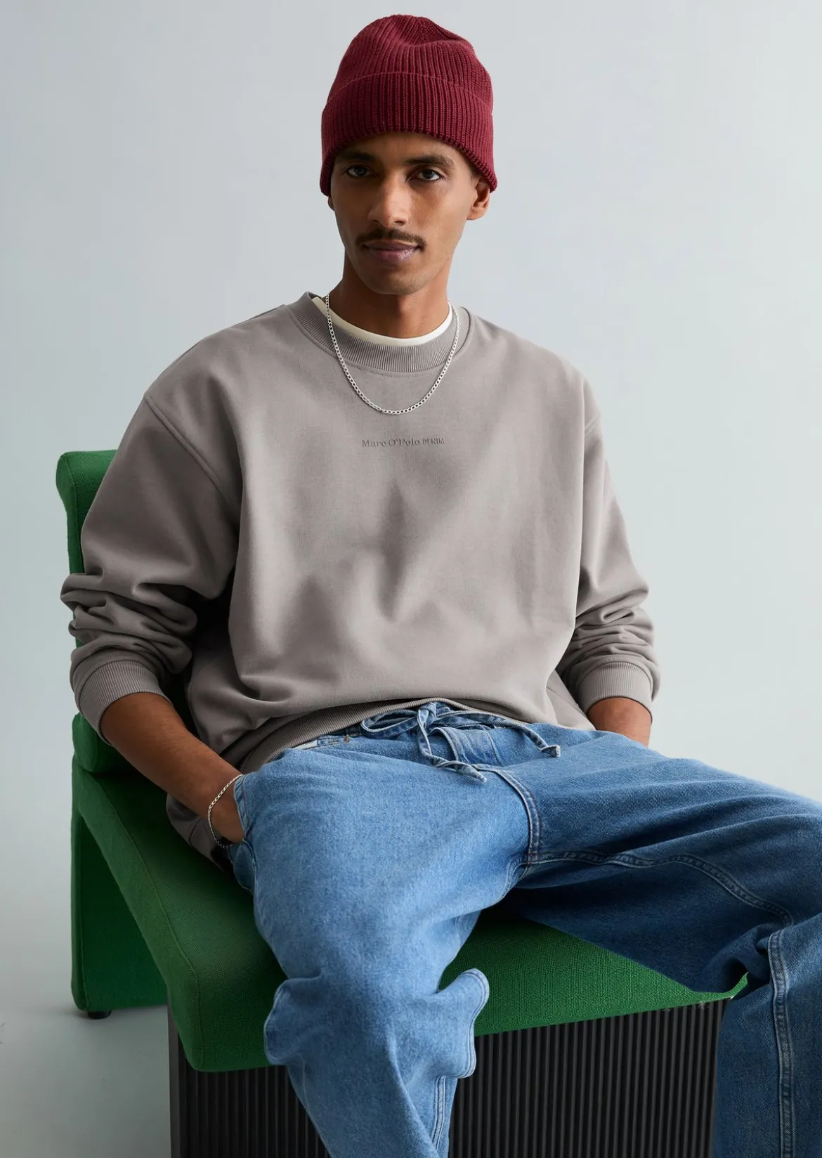 Sweatshirt relaxed aus hochwertiger Bio-Baumwolle