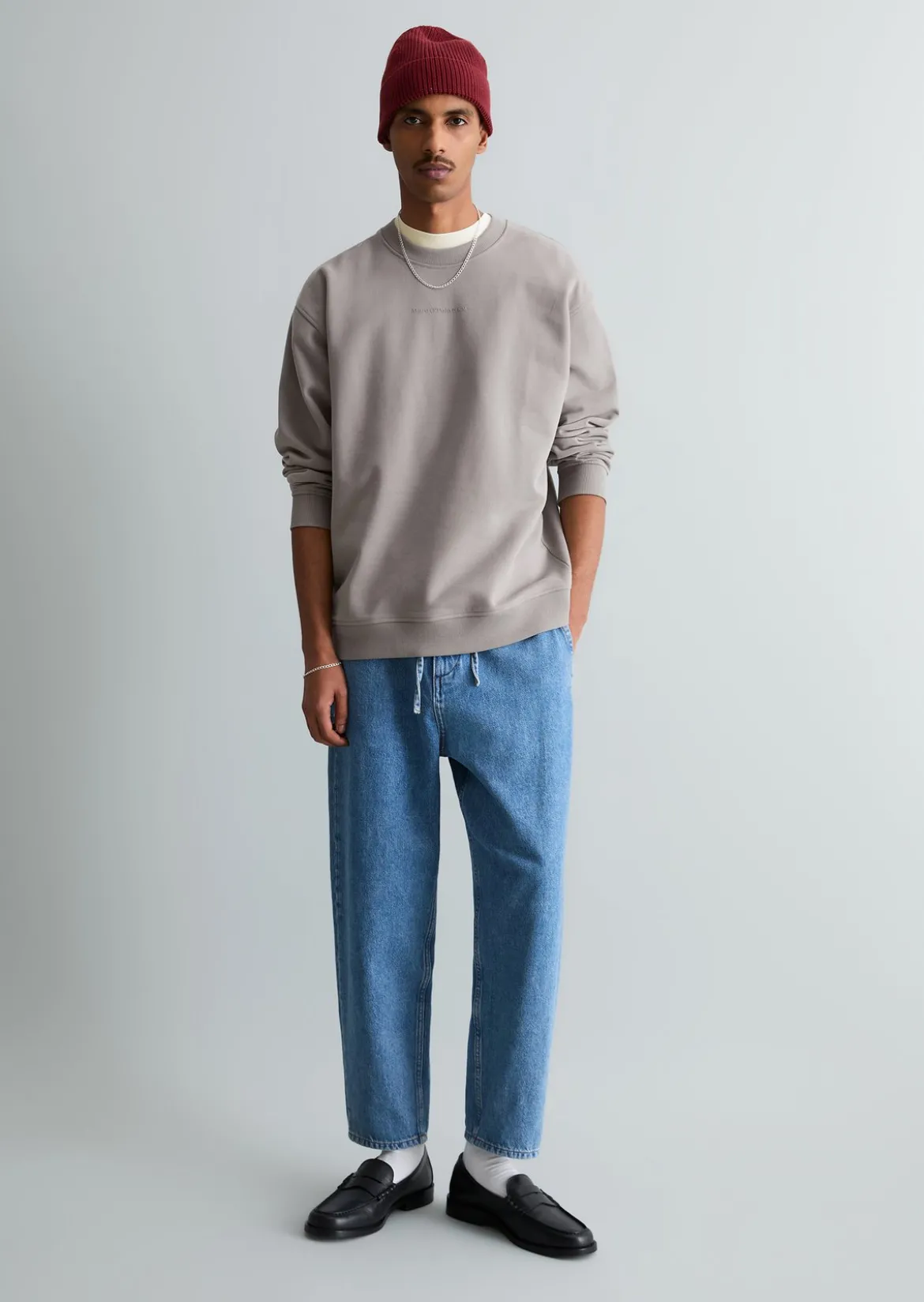 Sweatshirt relaxed aus hochwertiger Bio-Baumwolle