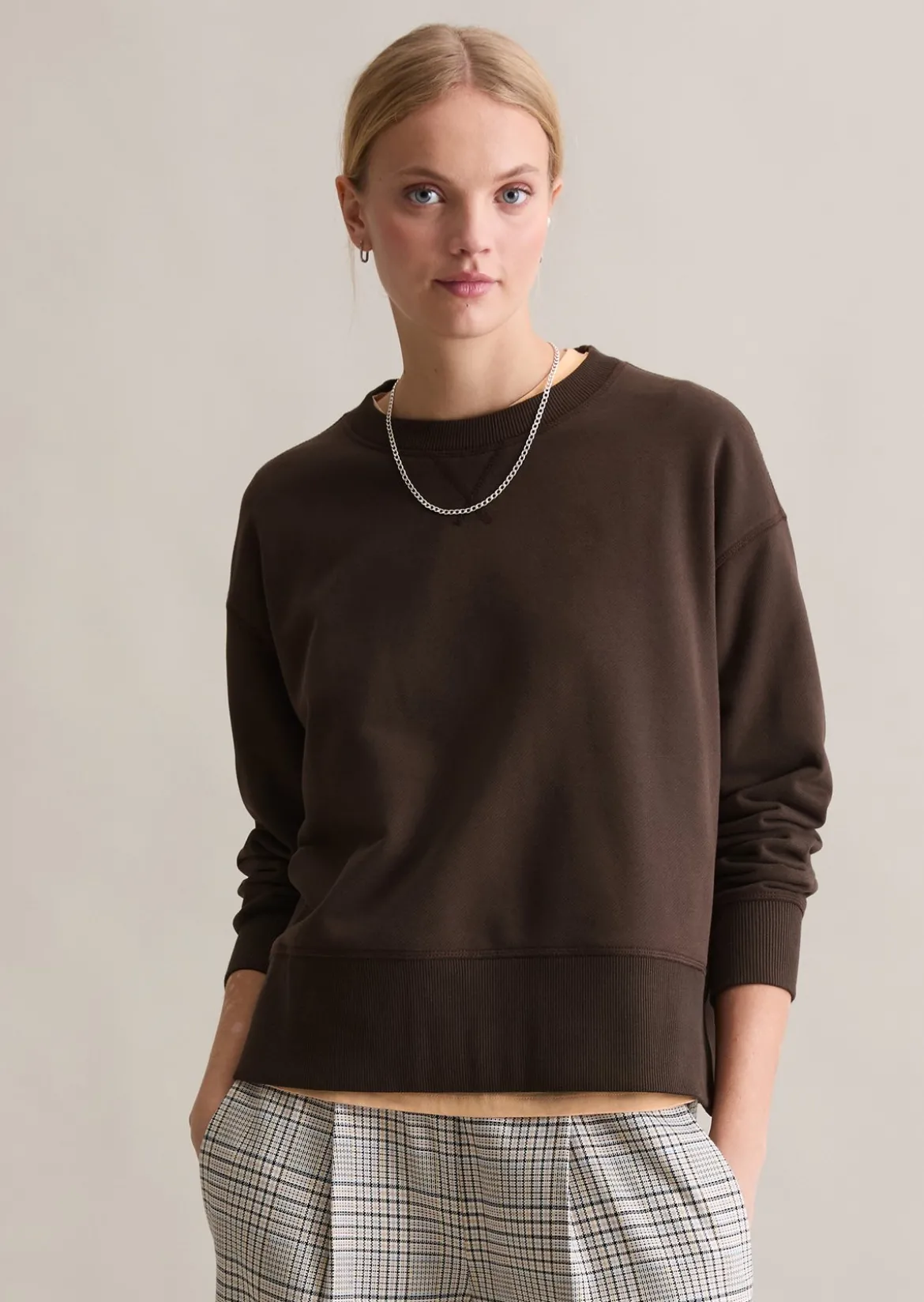Sweatshirt relaxed aus Organic Cotton-Mix