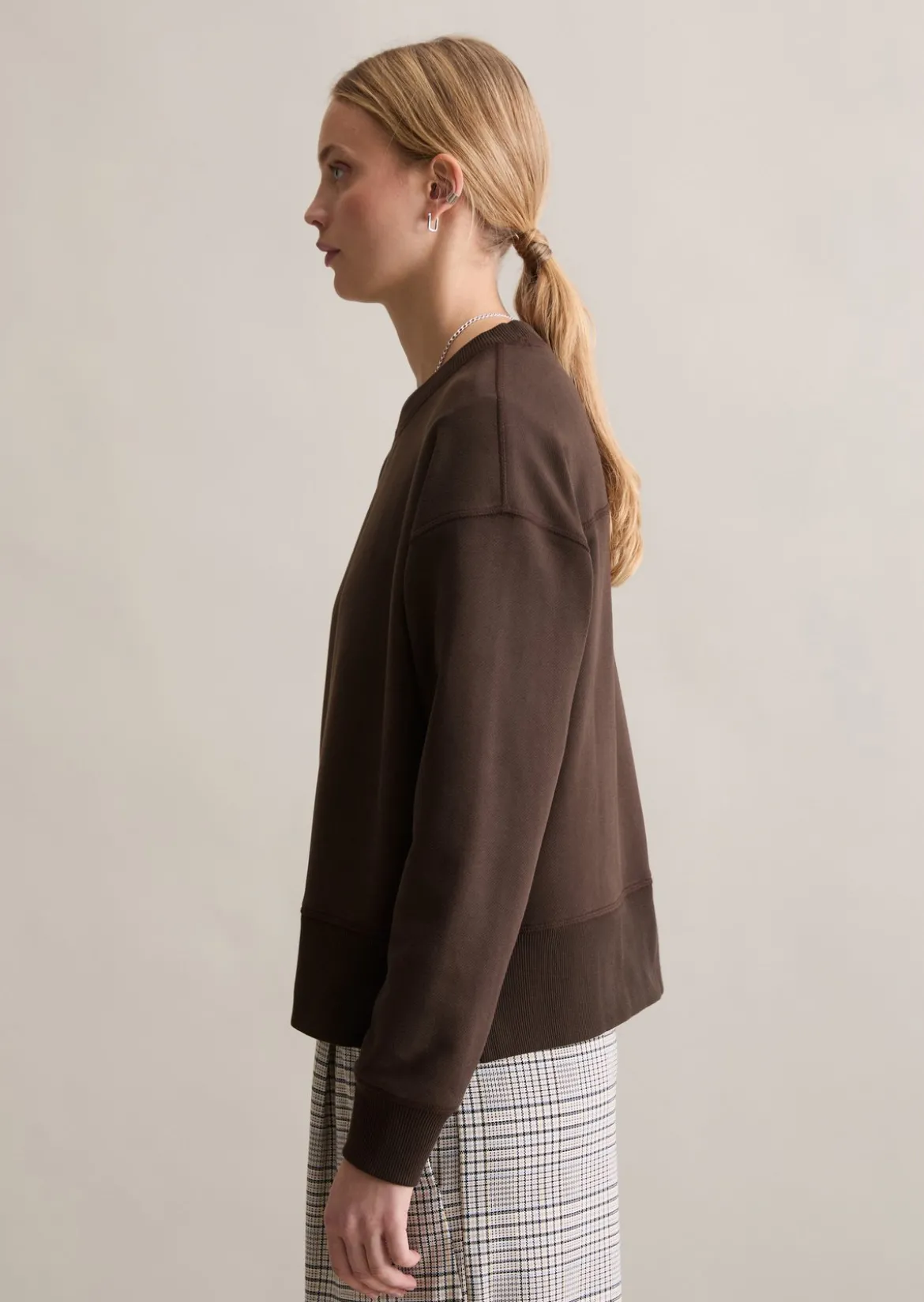Sweatshirt relaxed aus Organic Cotton-Mix