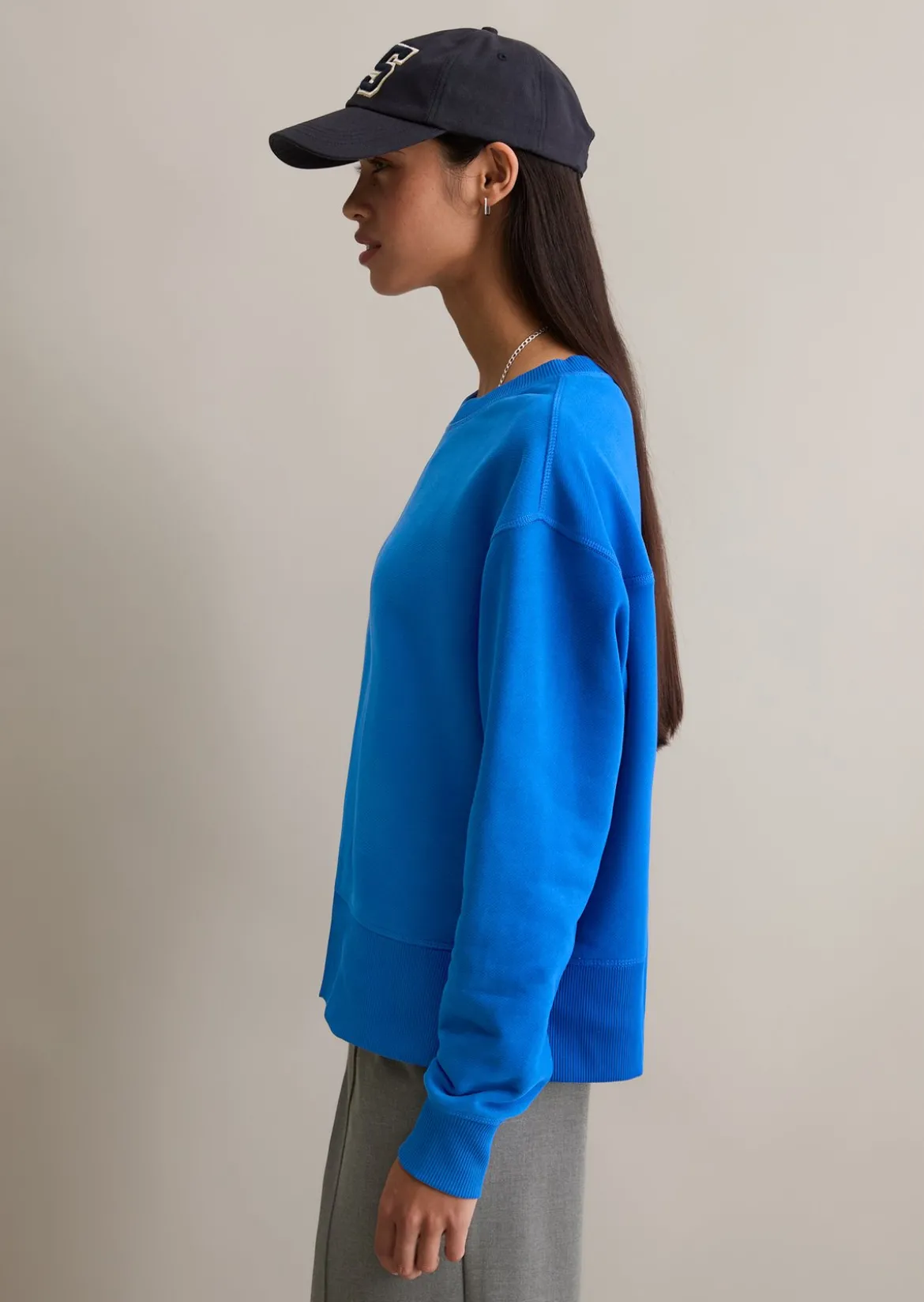 Sweatshirt relaxed aus Organic Cotton-Mix