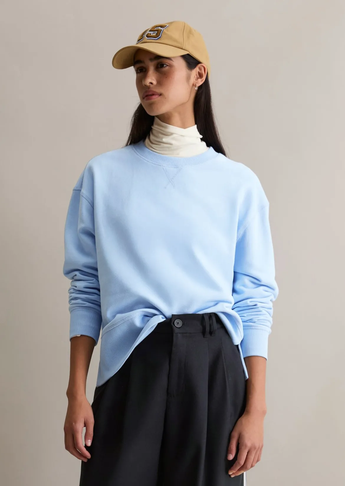Sweatshirt relaxed aus Organic Cotton-Mix