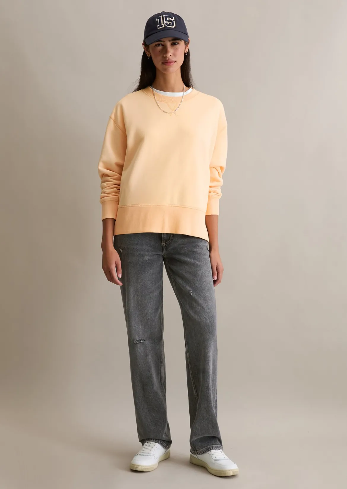 Sweatshirt relaxed aus Organic Cotton-Mix