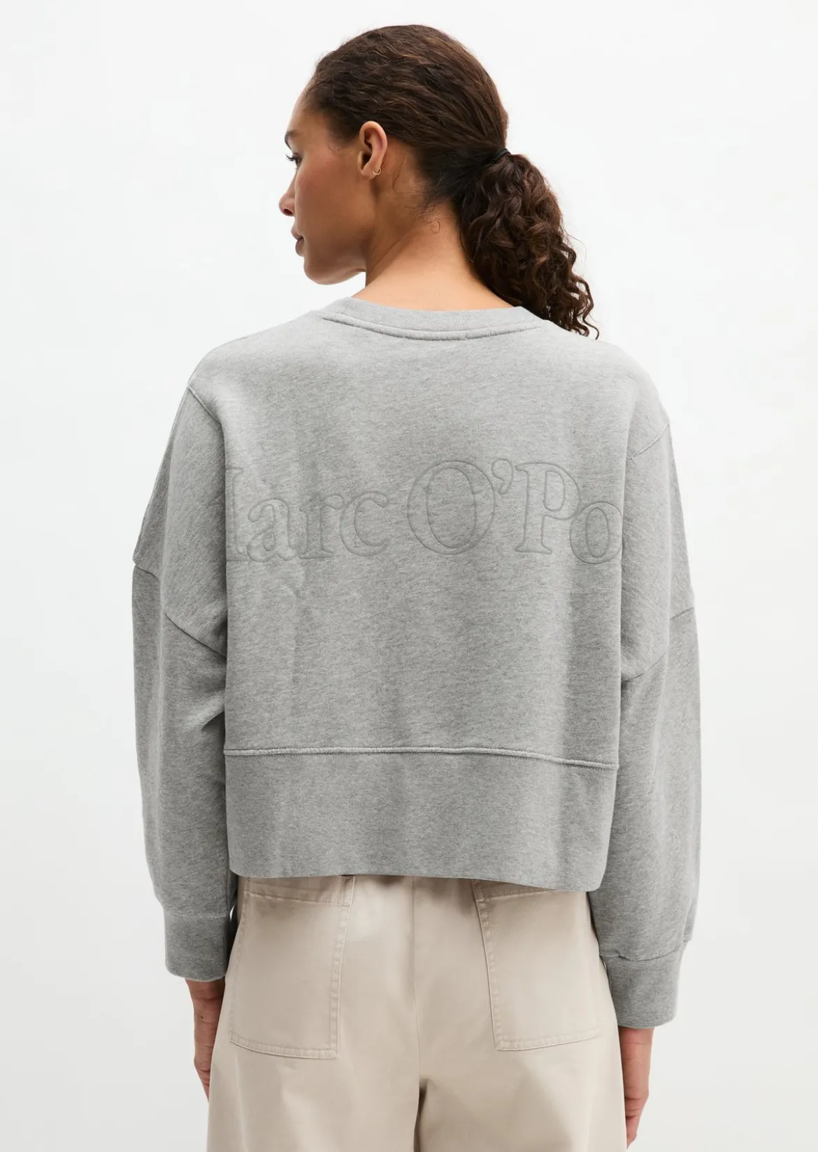 Sweatshirt relaxed aus reiner Bio-Baumwolle
