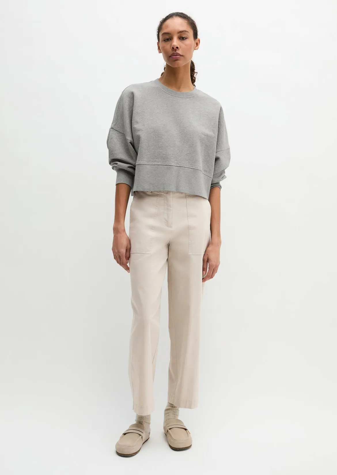 Sweatshirt relaxed aus reiner Bio-Baumwolle