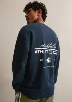 Sweatshirt relaxed mit großem Rückenprint