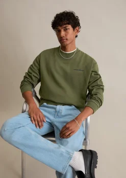 Sweatshirt relaxed mit großem Rückenprint