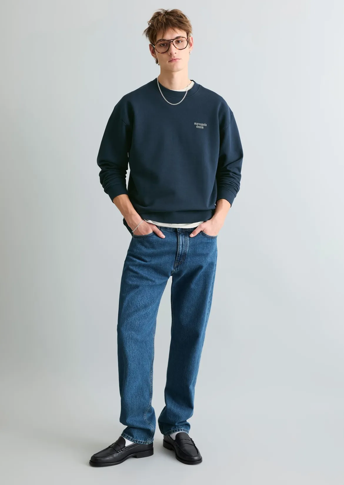 Sweatshirt relaxed mit großem Rückenprint