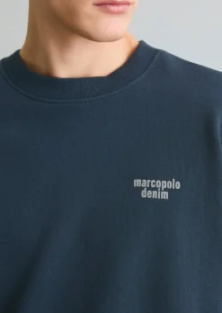 Sweatshirt relaxed mit großem Rückenprint