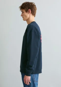 Sweatshirt relaxed mit großem Rückenprint