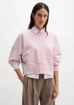 Sweatshirt relaxed mit recycelter Baumwolle