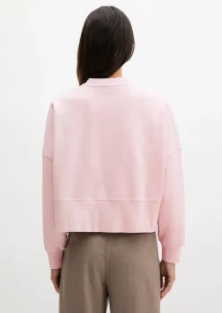 Sweatshirt relaxed mit recycelter Baumwolle