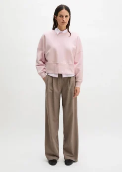 Sweatshirt relaxed mit recycelter Baumwolle
