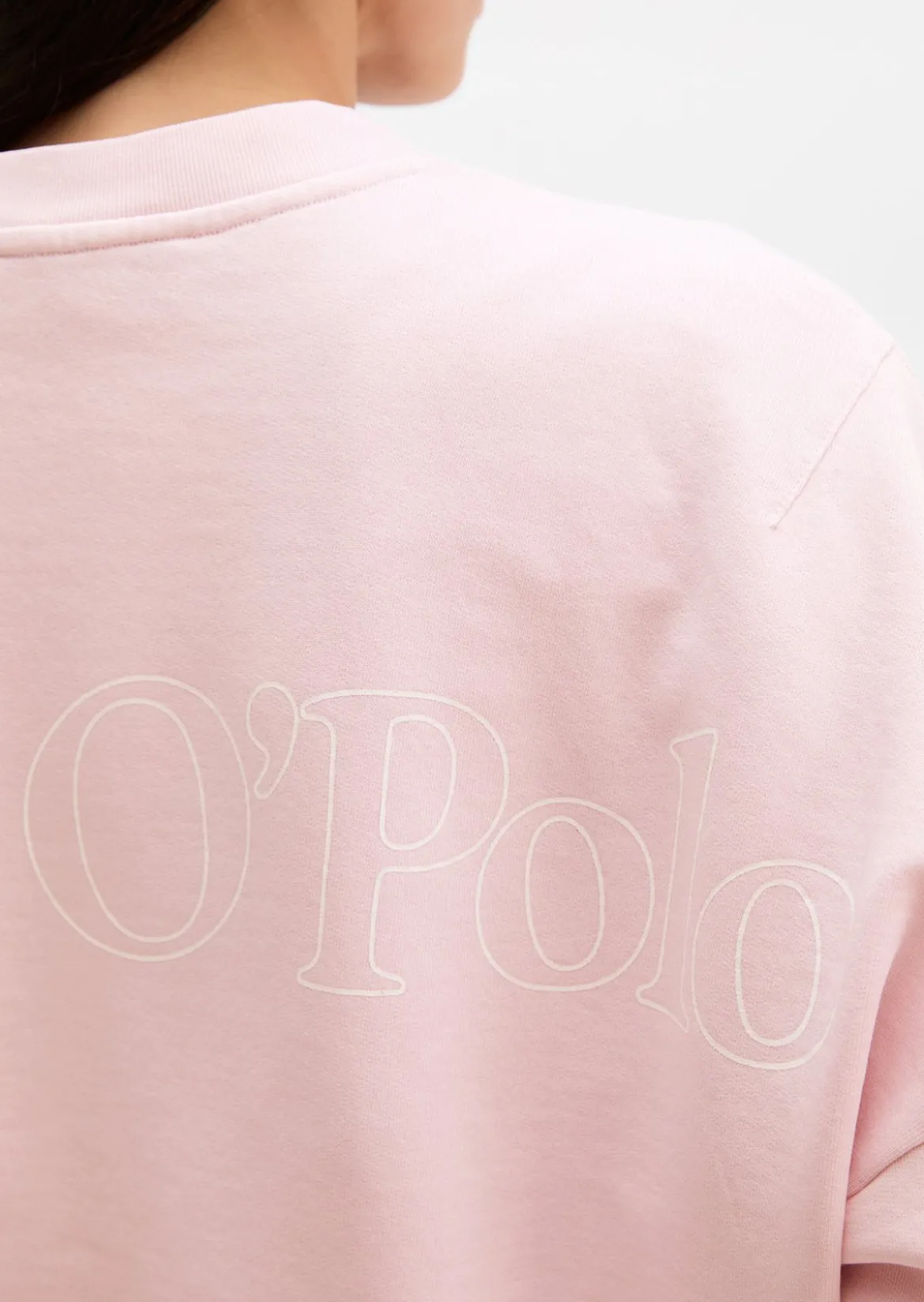Sweatshirt relaxed mit recycelter Baumwolle