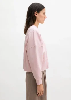 Sweatshirt relaxed mit recycelter Baumwolle