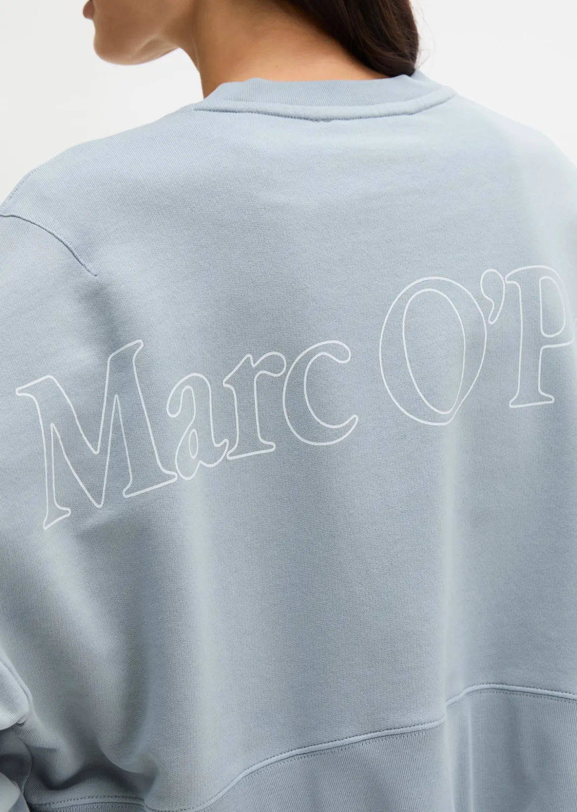 Sweatshirt relaxed mit recycelter Baumwolle