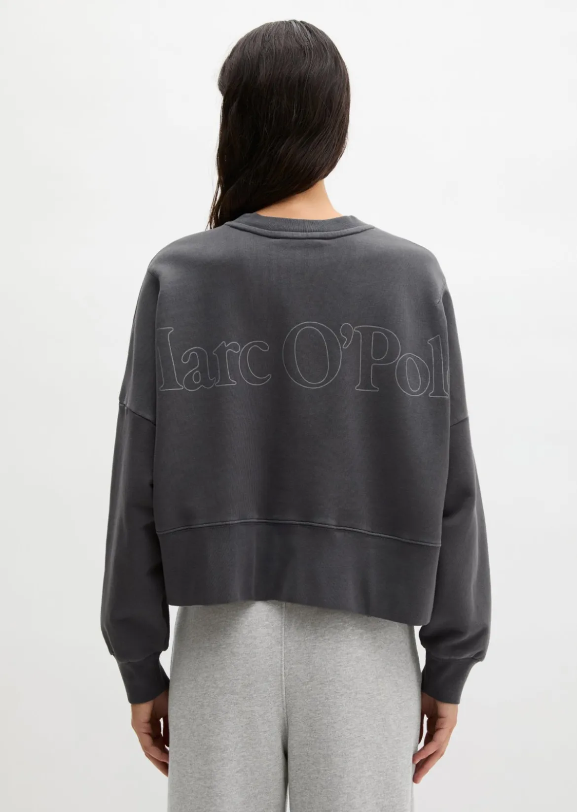 Sweatshirt relaxed mit recycelter Baumwolle