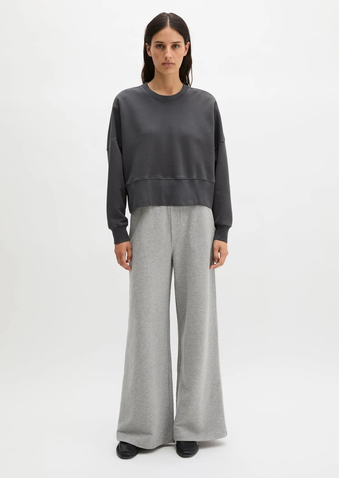 Sweatshirt relaxed mit recycelter Baumwolle
