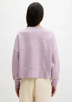 Sweatshirt relaxed mit recycelter Baumwolle