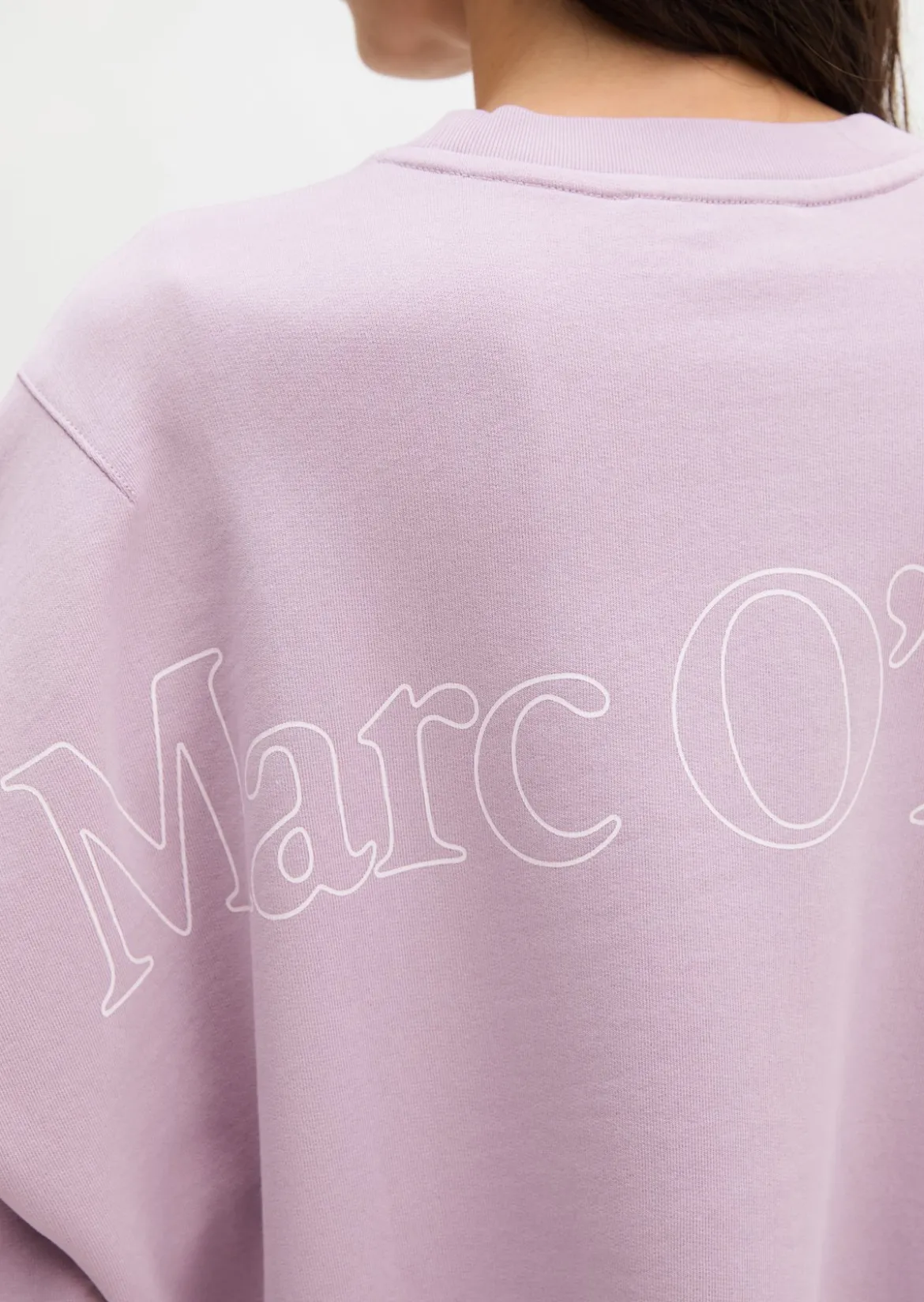 Sweatshirt relaxed mit recycelter Baumwolle