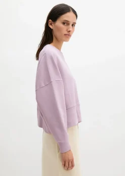 Sweatshirt relaxed mit recycelter Baumwolle