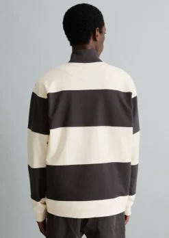 Sweat-Troyer relaxed mit Cut-&-Sew-Blockstreifen