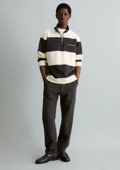 Sweat-Troyer relaxed mit Cut-&-Sew-Blockstreifen