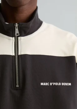 Sweat-Troyer relaxed mit Cut-&-Sew-Blockstreifen