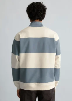 Sweat-Troyer relaxed mit Cut-&-Sew-Blockstreifen