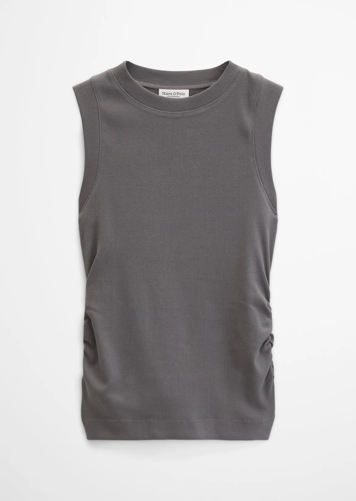 Tanktop regular aus elastischem Rippjersey