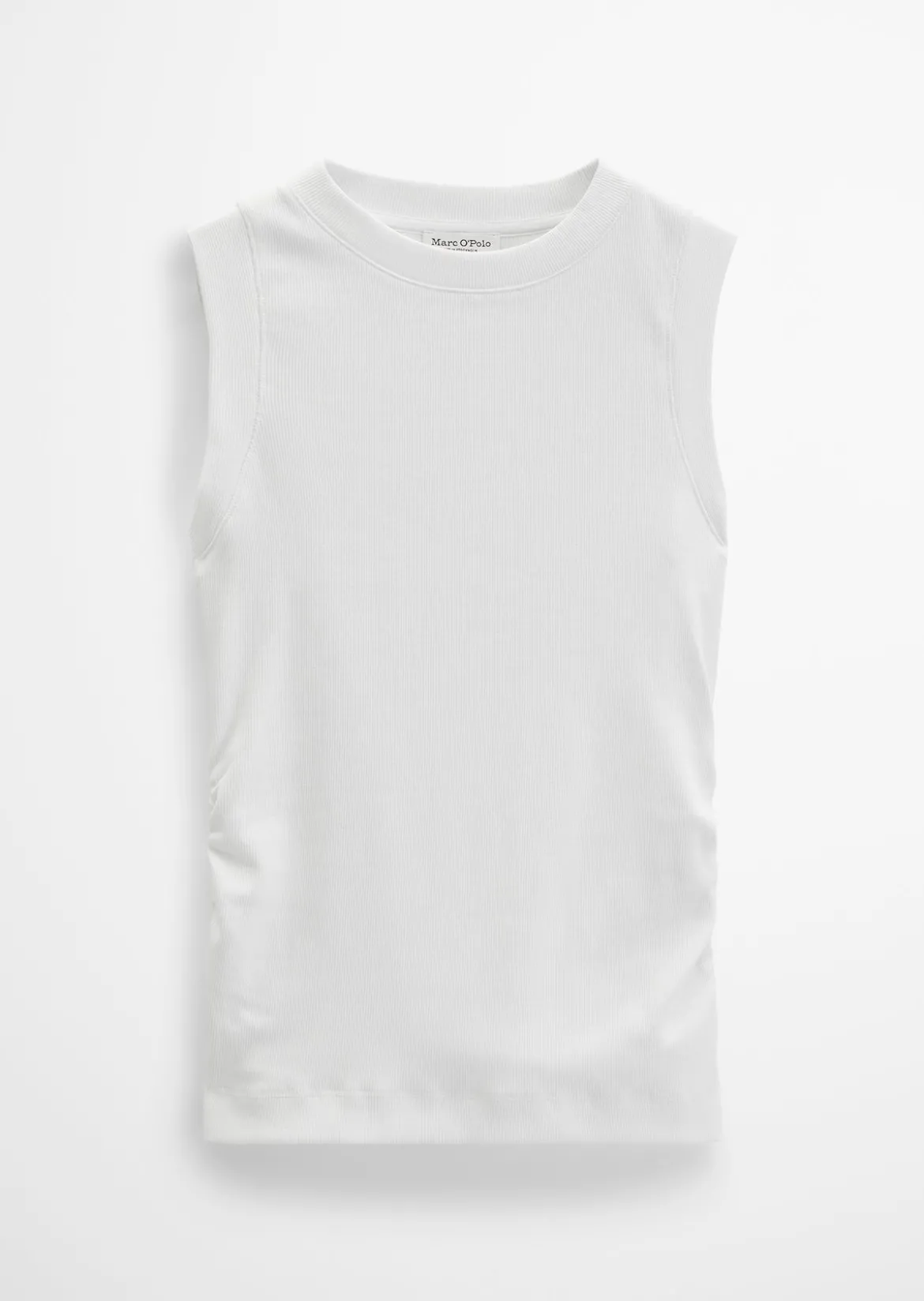 Tanktop regular aus elastischem Rippjersey