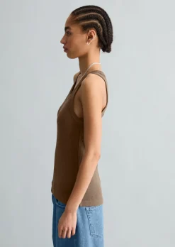 Tanktop regular aus Organic-Cotton-Rib-Jersey