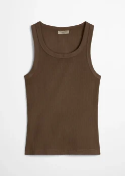 Tanktop regular aus Organic-Cotton-Rib-Jersey