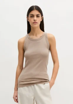 Tanktop regular aus Organic-Cotton-Rib-Jersey