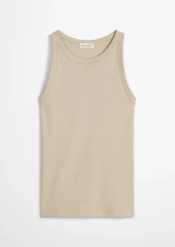 Tanktop regular aus Organic-Cotton-Rib-Jersey