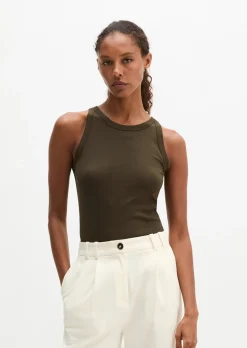 Tanktop regular aus Organic-Cotton-Rib-Jersey