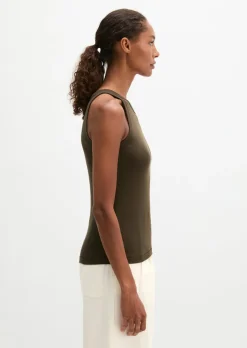 Tanktop regular aus Organic-Cotton-Rib-Jersey