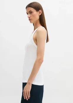 Tanktop regular aus Rippjersey