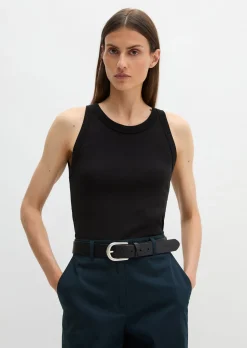 Tanktop regular aus Rippjersey