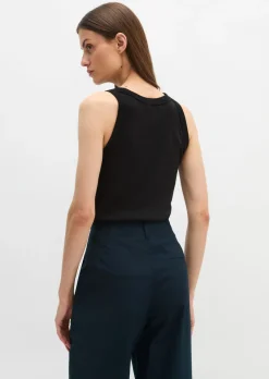 Tanktop regular aus Rippjersey