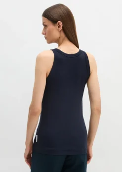 Tanktop regular aus Rippjersey