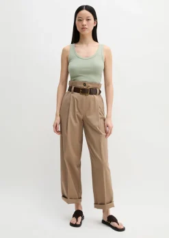 Tanktop slim aus Bio-Baumwoll-Stretch-Jersey