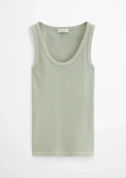 Tanktop slim aus Bio-Baumwoll-Stretch-Jersey