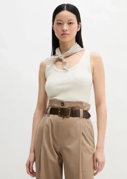 Tanktop slim aus Bio-Baumwoll-Stretch-Jersey