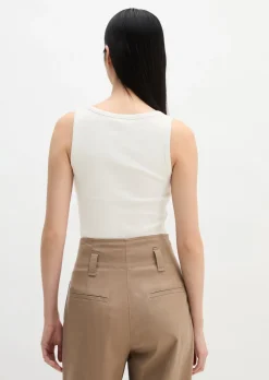 Tanktop slim aus Bio-Baumwoll-Stretch-Jersey